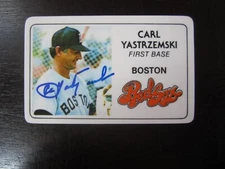 1981 Perma Graphics # 125-004 Carl Yastrzemski Autograph Signed Auto Card