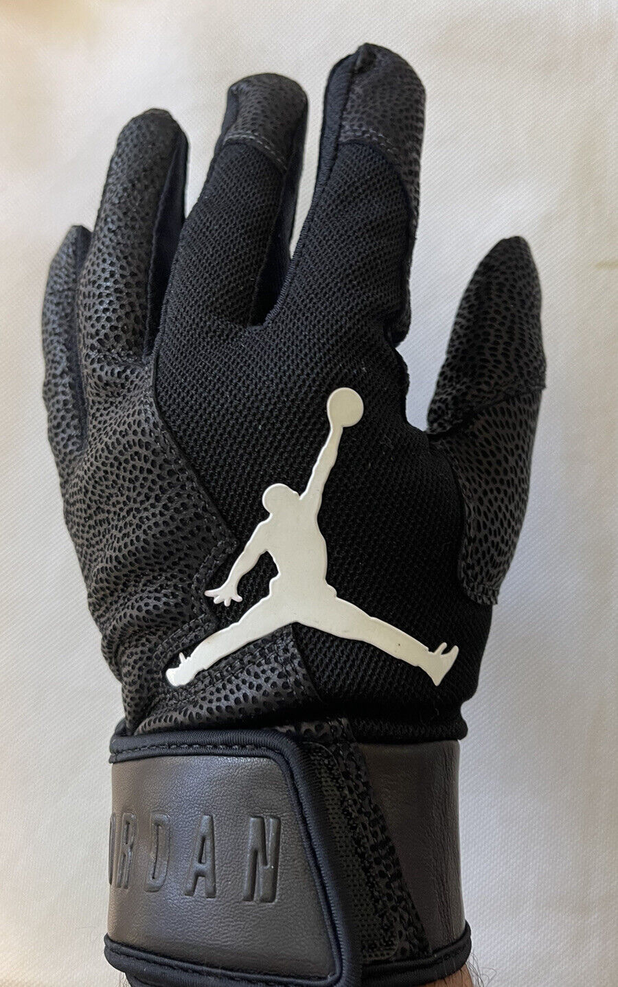 black jordan batting gloves