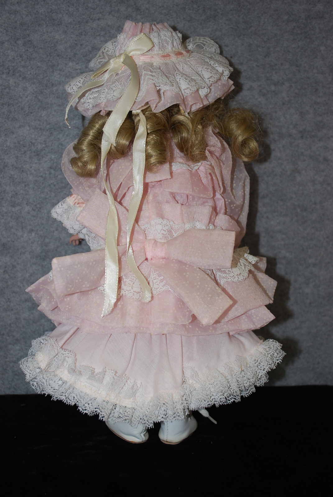 Shader's Bisque Porcelain 14" China Doll with Blonde Hair "Melody