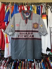 MANCHESTER UNITED 1995 1996 AWAY SHIRT JERSEY UMBRO sz M MEN #5 SHARPE