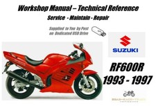 Suzuki  RF600R RF600 R RF 600 R Service Repair Workshop Manual USB  1993 - 1997