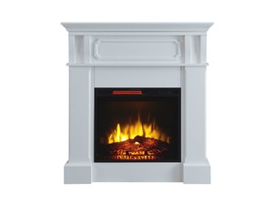 Prokonian Free Stand Electric Fireplace With 40 Mantel White Ebay