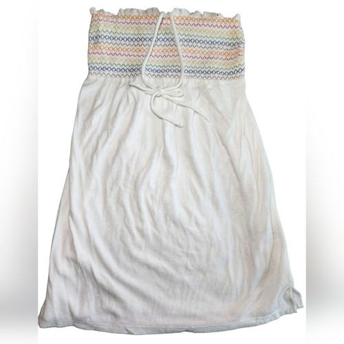 Wild Fable NWT Women's White Terrycloth Halter Dress Swim Cover Up Size XS