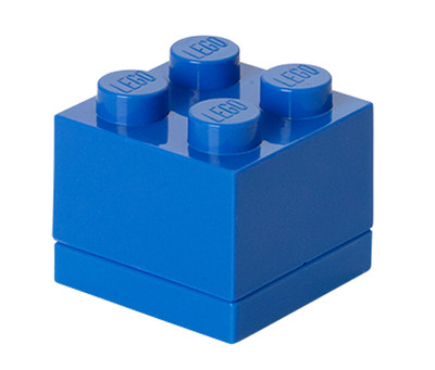 LEGO Storage MINI Snackbox 4 BLAU perfeckt in Brotdose Schule Lunchbox BLUE NEU