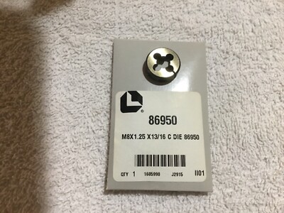 THREADING DIE M8x 1.25 X 13/16 C DIE 86950