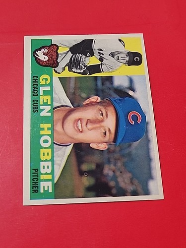 Glen Hobbie 1960 TOPPS Chicago Cubs #182 , No Creases , Read - Picture 3 of 12