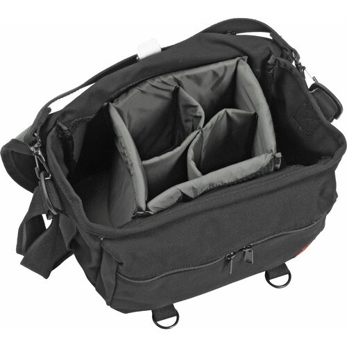 Domke F-6 Little Bit Smaller Canvas Camera Bag Black Nine Compartment and Pocket - Picture 3 of 6