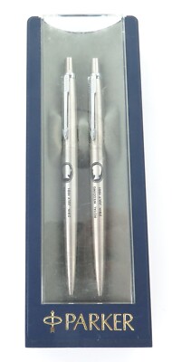 1981 Parker  Charles & Di  Royal Wedding His & Her Boxed Biro Set + Guarantee