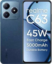 Realme C63 4G (RAM 4GB, 128GB)Blue 6.74" 50MP T612 Processor Global Version