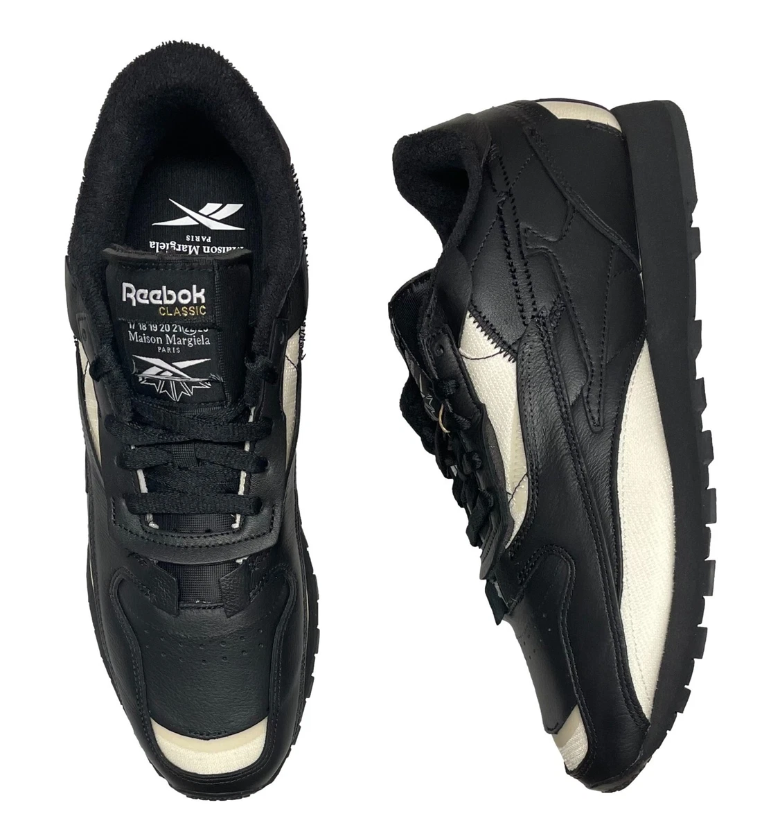 Reebok x Maison Margiela Project 0 CL Memory Of V2 Black White Size 8.5 Sneakers