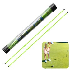 FINGER TEN Golf Alignment Sticks 2Pack Collapsible Golf Practice Rods for Aiming