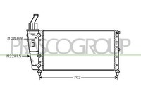 KüHler WasserküHler Passend FüR Fiat Punto Cabriolet Lancia Y 176C 176 176 840A