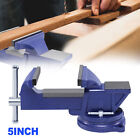 5inch Bench Vise with Anvil 360° Swivel Locking Base Table top Clamp Heavy Duty