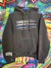 Tactical Pro Supply Hoodie White/Blue Flag | Made In USA Men's Size Small