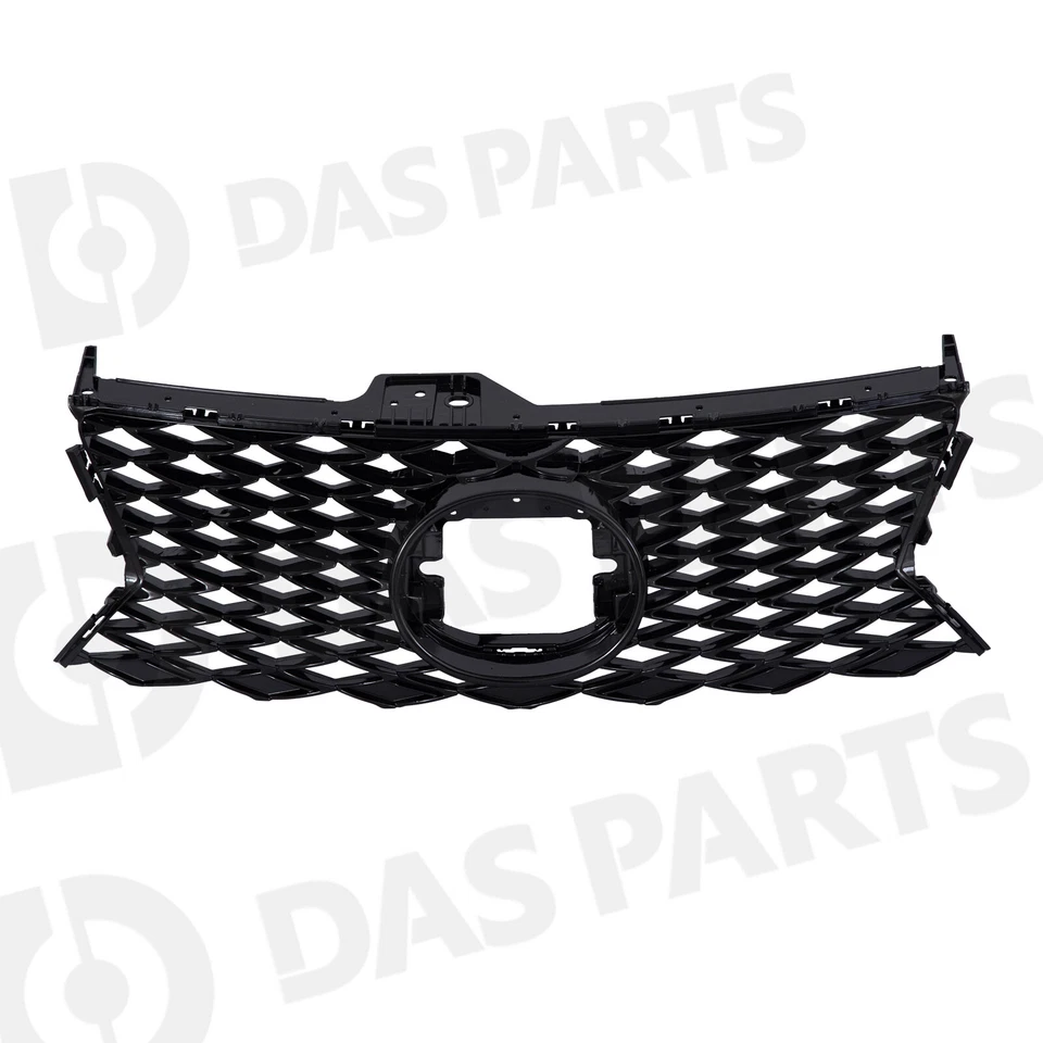 Front Grille Mesh Set For 2017-2019 Lexus IS200t IS300 IS350 F Sport Gloss Black - Image 4 of 4