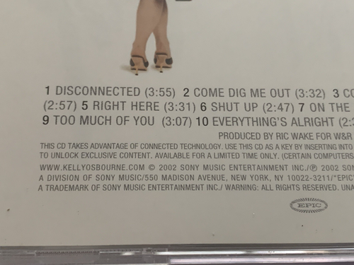 Shut Up Kelly Osbourne (CD, 2002)/ W/CASE/ships same day/ EXCellent - Picture 3 of 8