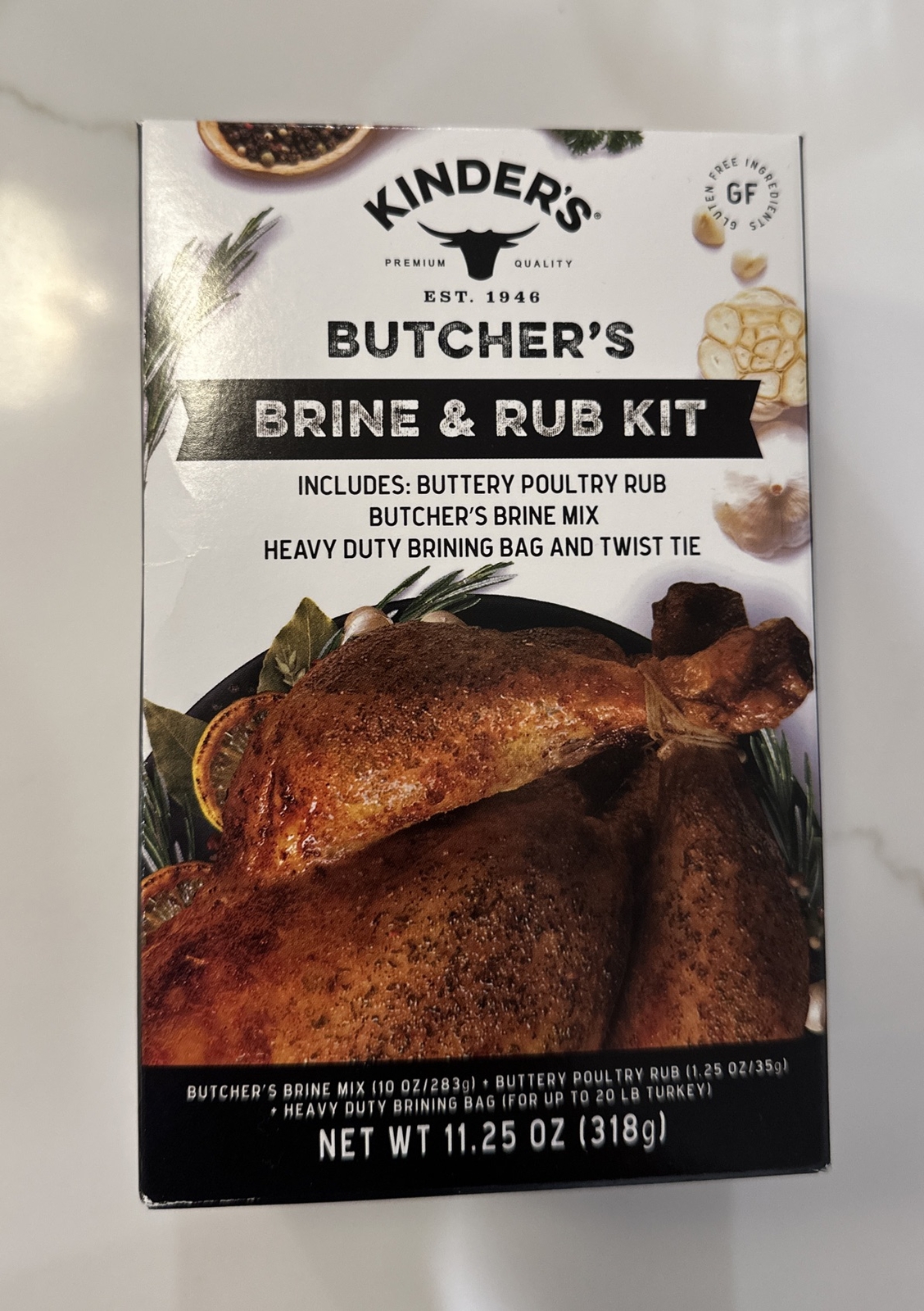 Kinder's Butcher’s Turkey Brine Kit 11.25 oz Buttery Poultry Blend New