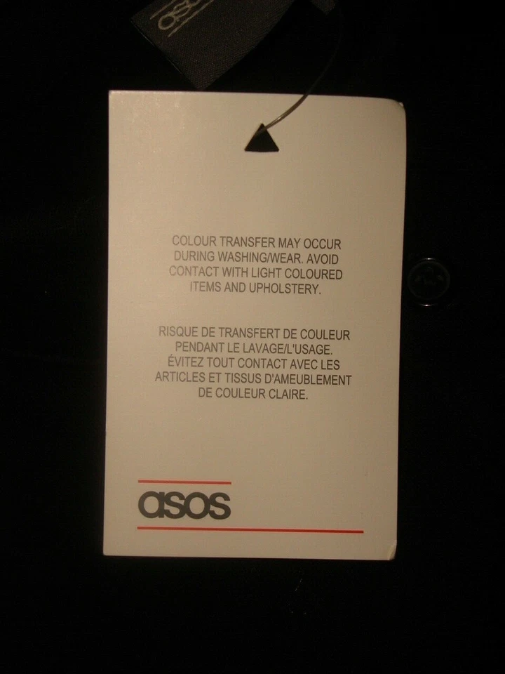 NWT ASOS MADE IN TURKEY BLACK 100% COTTON S/S POLO SHIRT SZ. L SLIM FIT - Image 2 of 4