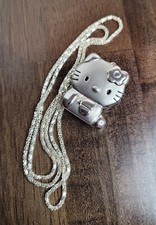 Hello Kitty Pendant WATCH NECKLACE Locket 12 inch chain Opens up