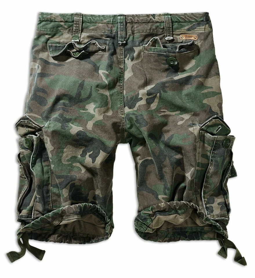 Brandit Bermuda Shorts Man Military Pockets Vintage Classic Shorts Wood - Imagem 2 de 3