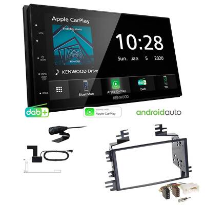 Kenwood Autoradio Apple CarPlay Android Auto DAB+ für KIA Rio II ab 2006 schwarz
