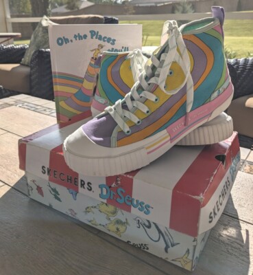Skechers Dr Seuss New Moon Your Day High Top Sneakers Oh The Places You'll  Go