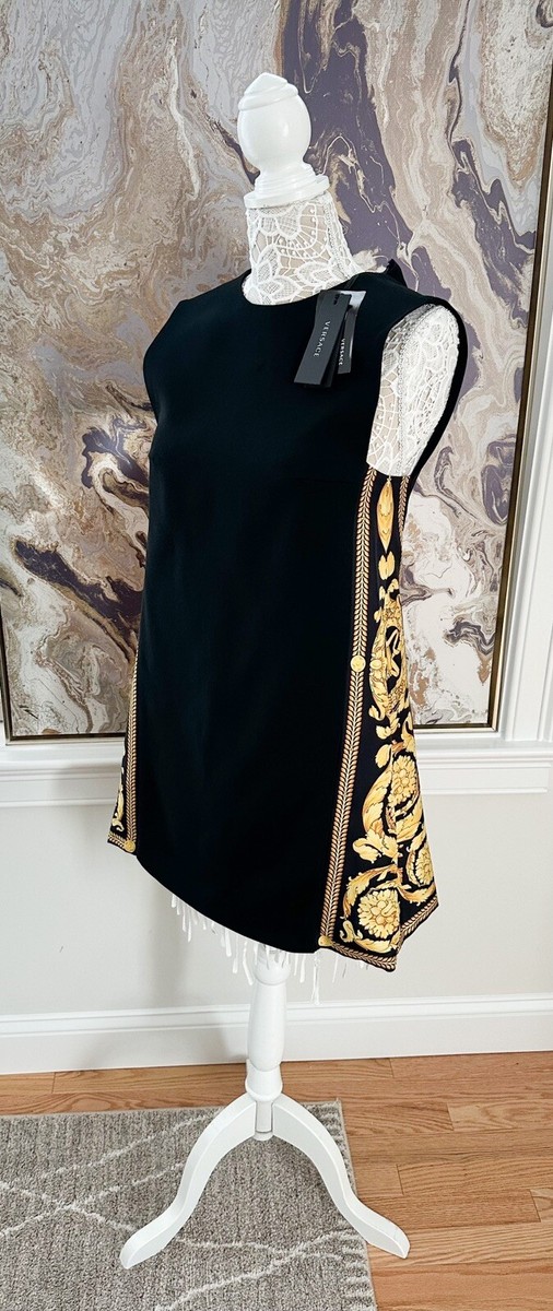 Versace Baroque Paneled Sleeveless Mini Dress | eBay
