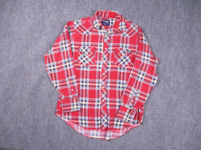 Wrangler Button Up Shirt Mens Extra Large Long Tails Red 16 1/2- 36 Pearl Snap | eBay Wrangler Button Up Shirt Mens Extra Large Long Tails Red 16 1/2- 36 Pearl Snap | eBay