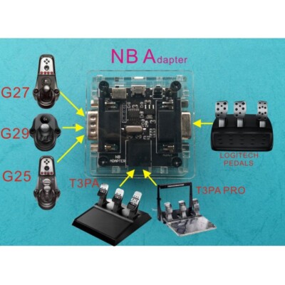 Plug-and-play Gear Shifter for G25/G27/G29 Thrustmaster T3PA PRO Pedal Game my23
