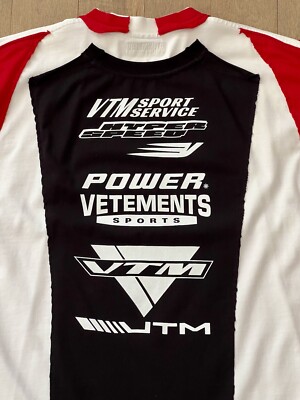 New With Tag VETEMENTS Limited Edition Oversized Racing Motocross