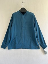 Grey's Anatomy Mens Snap Front Raglan Warm Up Scrub Jacket ROYAL BLUE L 0406