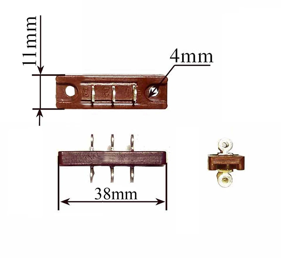 14pcs 3-Lug Terminal Strip Mini Point to Point Audio Amp vintage Soviet T21-3 - Image 2 of 4