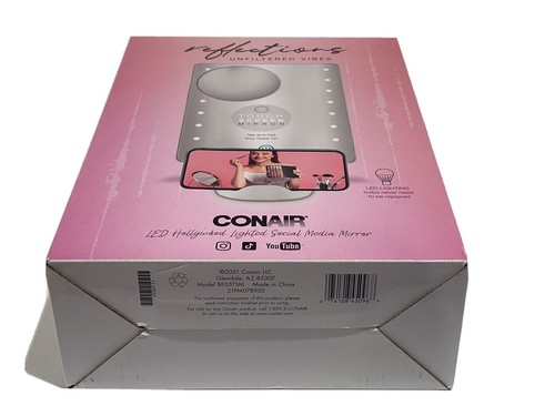 Conair Reflections Unfiltered LED Lighted Social Media Touch Screen Mirror - New - Picture 3 of 4