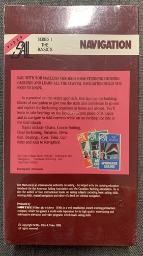 Sailing Navigation VHS The Basics Rob Macleod 1989 NEW AND FACTORY SEALED - Picture 2 of 2