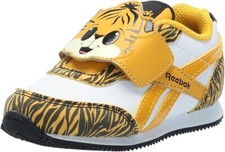 REEBOK ROYAL CLASSIC JOG 2.0 INFANT SIZE 8.0 TO 10.0 NEW TIGER WHITE FIERCE GOLD