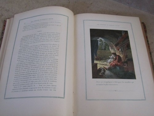 D.Defoe - vie et aventures de robinson crusoé, 19 grav par delignon, ed de 1905 - Foto 6 di 8