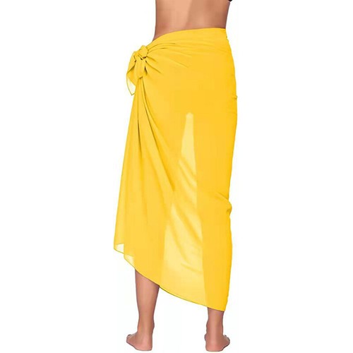 Sarong Beach Cover Up Mailwear Wrap Bikini Jupe Robe De Vacances Badeanzug § - Bild 15 von 25