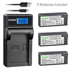NP-FC11 Battery LCD Charger for Sony Cyber-shot DSC-F77 DSC-F77E DSC-F77A