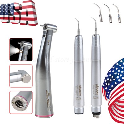Nsk Style Dental 1:5 Fiber Optic LED Electric Contra Angle/ Air Scaler Handpiece