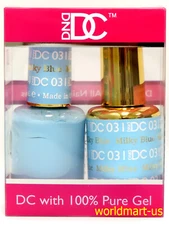 DND DC Duo Gel Color Matching Polish 18ml-0.6fl.oz Color DC031- MILKY BLUE