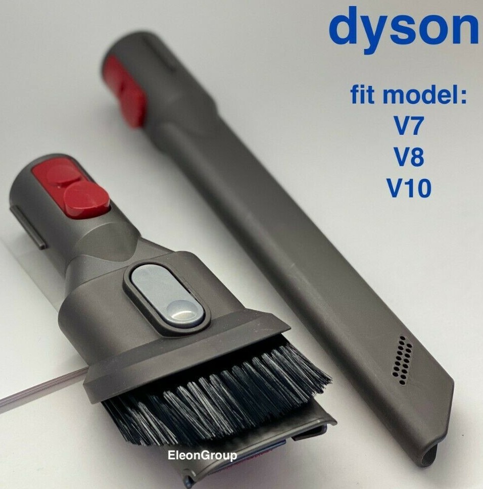 Dyson V7 V8 V10 Mini Soft Dusting Brush & Crevice Tool Attachments New & Genuine