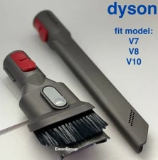 Dyson V7 V8 V10 Mini Soft Dusting Brush & Crevice Tool Attachments New & Genuine
