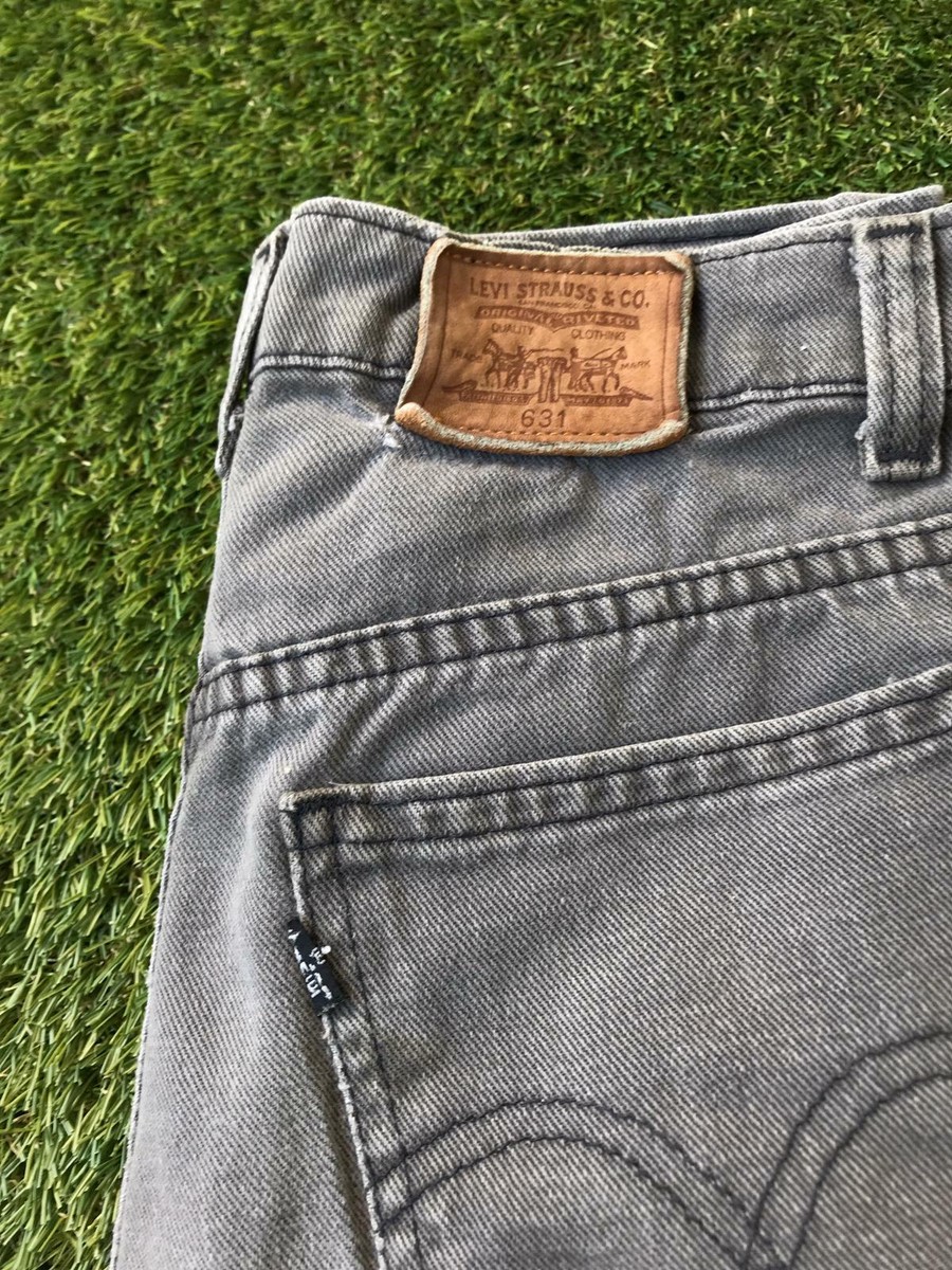 LEVIS 631 Womens High Waisted Mom Jeans 28 x 32 Grey | 90s Vintage