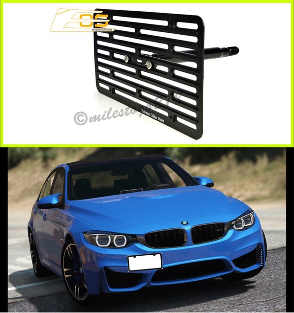 BMW M3 F80 for 15Up Front Bumper Tow Hook Mount License Plate Bracket