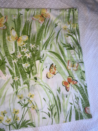 Room Concepts Bibb Vintage Spring Meadow Butterflies Pillowcase Standard - Picture 11 of 17