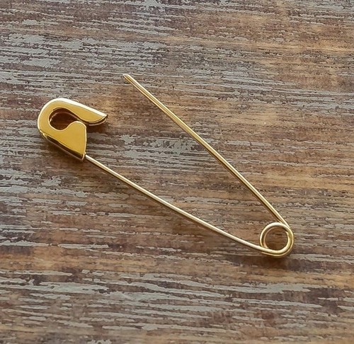 Broche épingle De Sécurité Vintage Dorée - Longueur 7 Cm - Parfaite Pour DIY Et Artisanat - Occasion