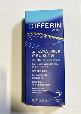 Differin Gel 0.1%  Acne Treatment Tube 1.6oz 2027