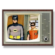 BATMAN and ROBIN ORIGINAL TV 3.5 inches x 2.5 inches FRIDGE MAGNET