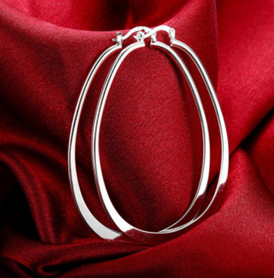 French Silver Color Chic O Shaped Hoop Earrings Mi... - Grandado - Foto 7