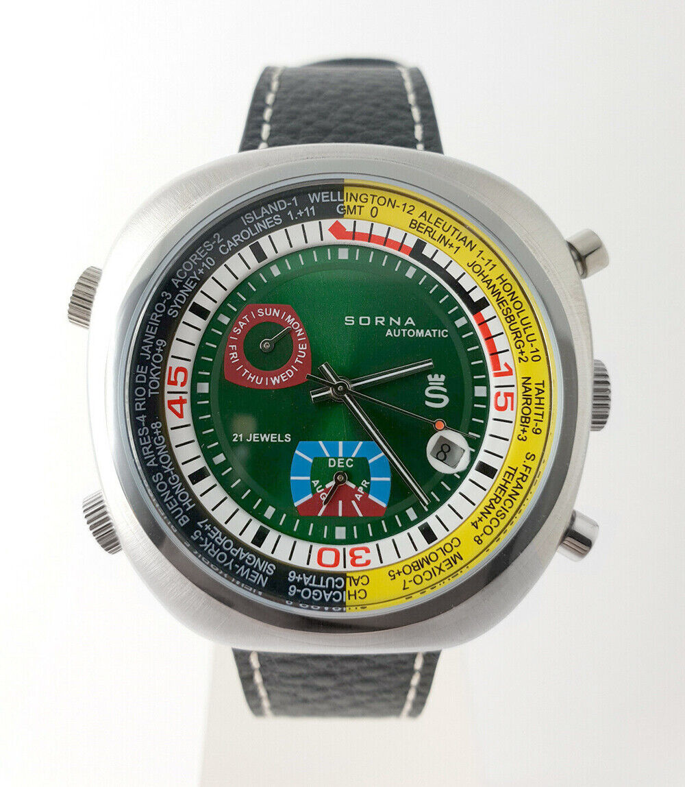 Sorna Watch-Wristwatch-Automatic-Vintage - Retro-Automatic